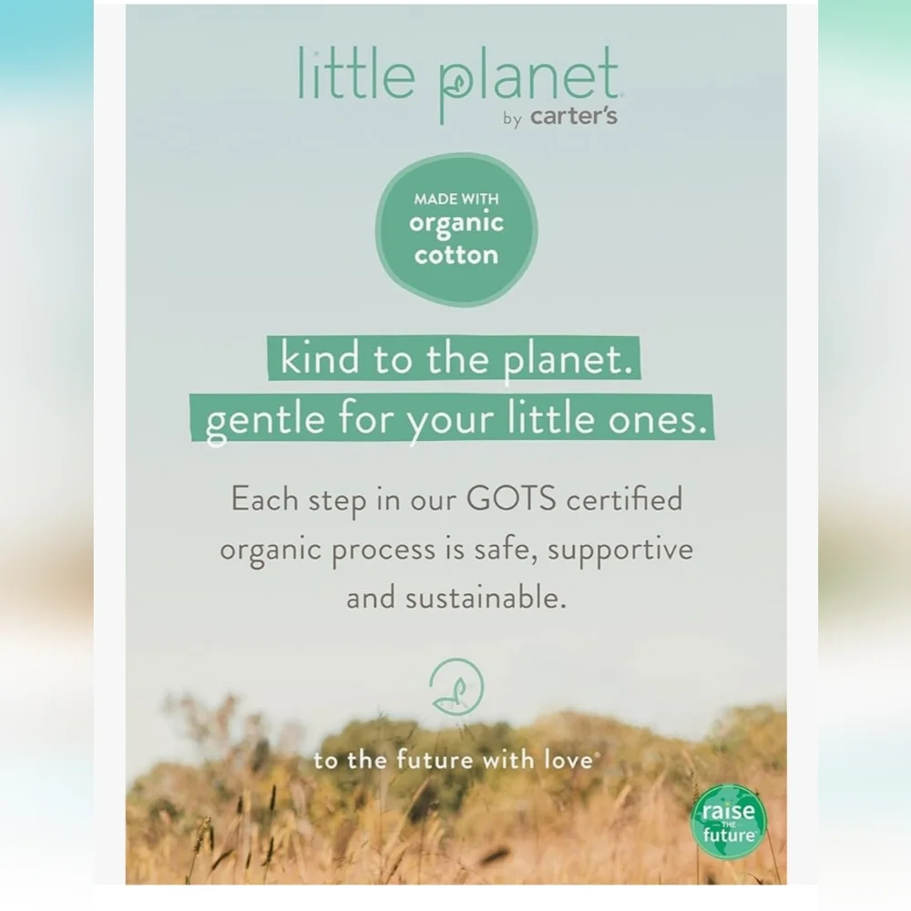 little planet by carter's unisex-baby 3-pack Short Sleeve Bodysuits